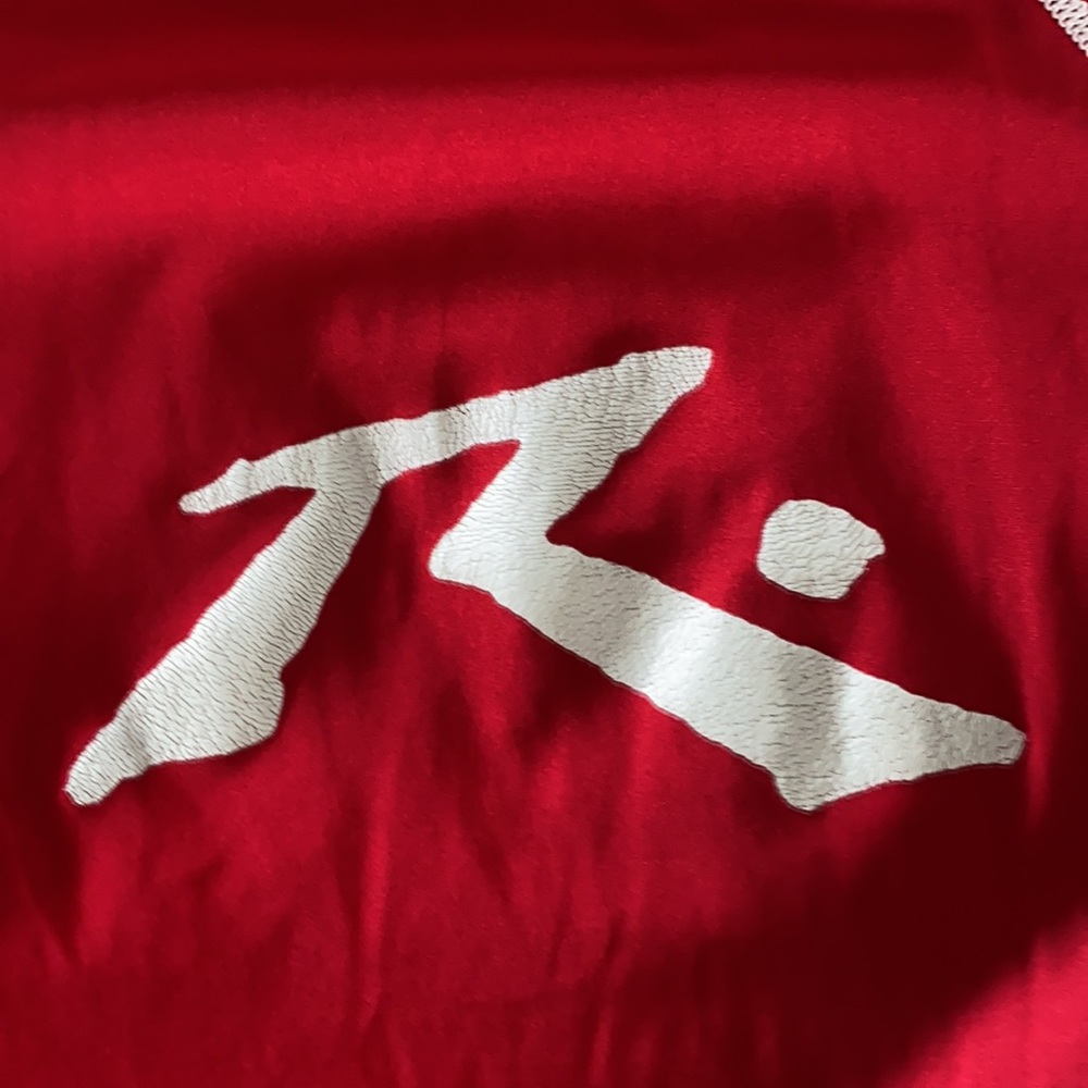 Boys Vintage “Rusty” Rashguard. Red w/White “R” - Picture 6 of 7